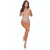 PASSION - BS114 WHITE GRID BODYSTOCKING