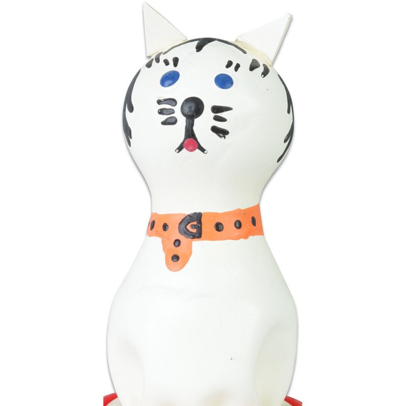 CONDOMERIE - HANDPAINTED NOVELTY CONDOMS CAT WHITE