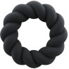ROCKS-OFF - TWIST BLACK SILICONE MASTURBATOR RING