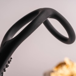 ROCKS-OFF - RO-ZEN RRO ANAL PLUG WITH VIBRATING PENIS RING BLACK