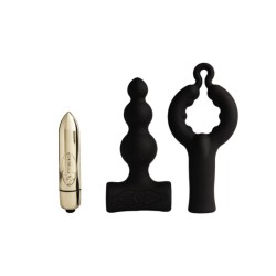 ROCKS- OFF - PETITE SENSATIONS BUBBLES PLUG ANAL VIBRADOR NEGRO