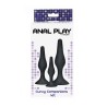 TOYJOY - ANAL PLAY CURVY COMPANIONS ANAL PLUG 3 PIECES BLACK