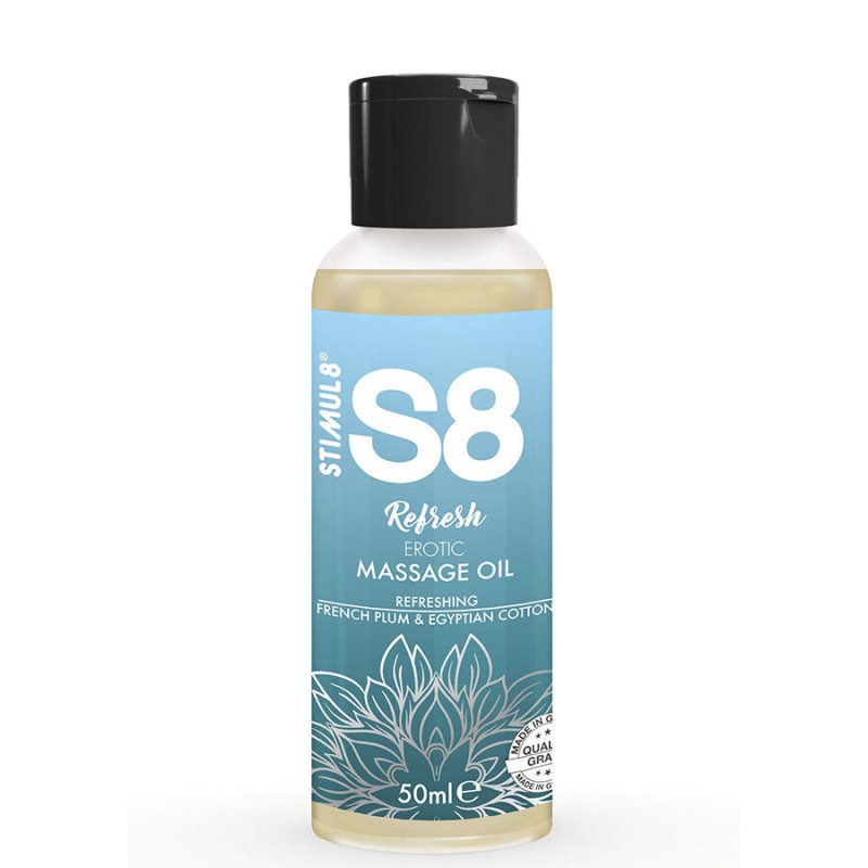 STIMUL8 - S8 REFRESH EROTIC COTTON MASSAGE OIL 50 ML