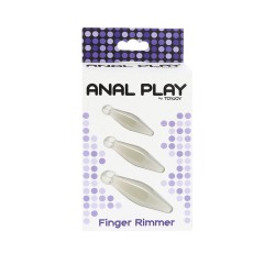 TOYJOY - ANAL PLAY 3-PIECE TRANSPARENT FINGER RIMMER