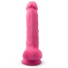 SILEXD - MODEL 1 REALISTIC PENIS PREMIUM SILICONE SILEXPAN FLUORESCENT PINK 17.5 CM