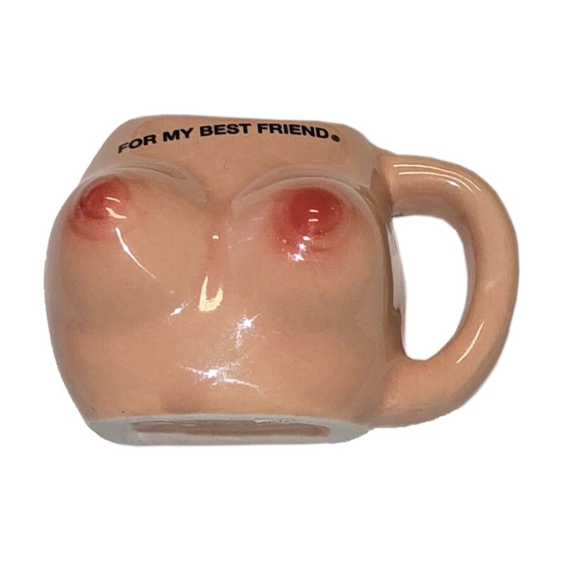 DIABLO PICANTE  BREAST MAGNET IN CERAMIC MUG “FOR MY BEST FRIEND”