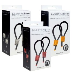 ELECTRASTIM - PRESTIGE ELECTRA LOOPS ANILLOS DE PENE AJUSTABLES ROJO