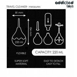 ADDICTED TOYS - TRAVEL ANAL CLEANER SIZE L 220 ML