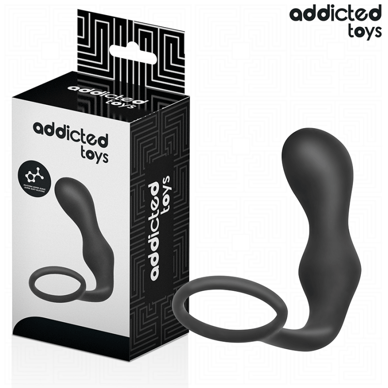 ADDICTED TOYS - ANAL PLUG WITH RING SILICONE MODEL 3