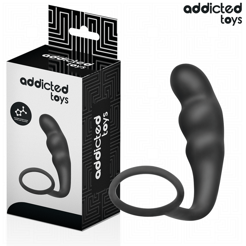 ADDICTED TOYS - ANAL PLUG WITH RING SILICONE MODEL 4