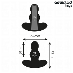 ADDICTED TOYS - HOLLOW ANAL PLUG SILICONE SIZE S 7.3 CM