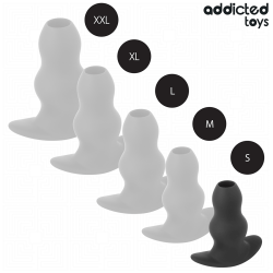 ADDICTED TOYS - PLUG ANAL HUECO SILICONA TALLA S 7,3 CM