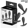 ADDICTED TOYS - SET OF 3 ANAL PLUG SILICONE MODEL 2