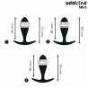 ADDICTED TOYS - SET DE 3 PLUG ANAL SILICONA MODELO 2