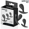 ADDICTED TOYS - SET DE 3 PLUG ANAL SILICONA MODELO 3