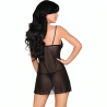 LIVCO CORSETTI FASHION - LUISE 1710 BABYDOLL + TANGA NEGRO S