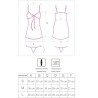 LIVCO CORSETTI FASHION - HYEONA 1710 BABYDOLL + TANGA ROSA S