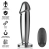 INTENSE - PLUG ANAL 10 VIBRACIONES METAL EN FORMA DE DILDO CON CONTROL REMOTO S