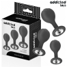 ADDICTED TOYS - SET OF 3 ANAL PLUG SILICONE WITH JEWEL