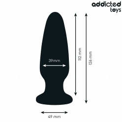 ADDICTED TOYS - ANAL PLUG WITH JEWEL SILICONE SIZE L 12.6 CM
