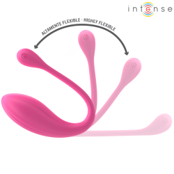 INTENSE - JANICE HUEVO VIBRADOR U DOBLE ESTIMULACIÓN 10 VIBRACIONES ROSA CONTROL REMOTO