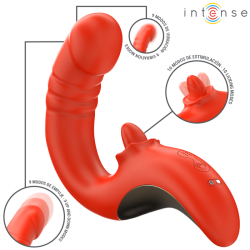 INTENSE - PAULINA VIBRADOR  ESTIMULADOR EN FORMA DE U ROJO