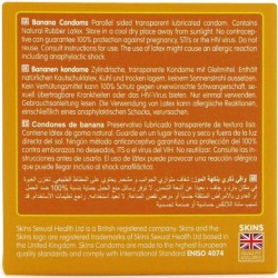 SKINS - BANANA PREMIUM CONDOMS PACK 4