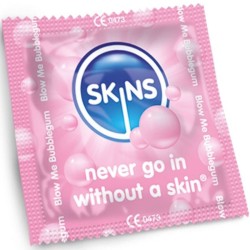 SKINS - BUBBLEGUM PREMIUM CONDOMS PACK 8