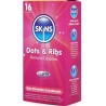 SKINS - DOTS  RIBS PREMIUM CONDOMS PACK 16