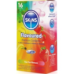 SKINS - MULTI SABORES PRESERVATIVOS PREMIUM PACK 16