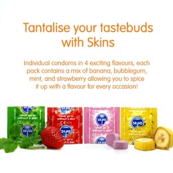 SKINS - MULTI FLAVORS PREMIUM CONDOMS PACK 16