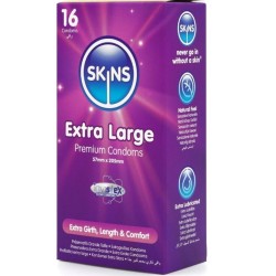 SKINS - EXTRA LARGE PREMIUM CONDOMS PACK 16