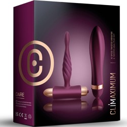 CLIMAXIMUM - DARE KIT VIBRADOR TRENZADO + PLUG ANAL PRINCIPIANTES