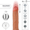 MR INTENSE - BALDWIN REALISTIC MULTIFUNCTIONAL WITH VIBRATION, UP AND DOWN REMOTE CONTROL, 22 CM - OR - 4 CM