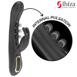 IBIZA - VIBRADOR RABBIT PERLAS CON PULSACIÓN