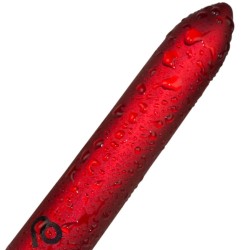 ROCKS-OFF - RECHARGEABLE VIBRATING BULLET POPPY RED