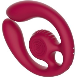 SNAIL VIBE - GIZI DUO COUPLES STIMULATOR REMOTE CONTROL BURGUNDY