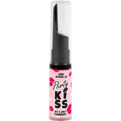 SECRETPLAY - FLIRTY KISS GELES CON EFECTOS SEXO ORAL FRESA  MENTA 2 x 8 GR