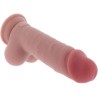 GET REAL - PENE REALÍSTICO DELUXE CON TESTÍCULOS EXTRA GRUESO 20 CM