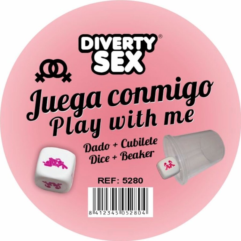 DIABLO PICANTE - DADO DURO BLANCO POSTURAS CHICAS CON CUBILETE