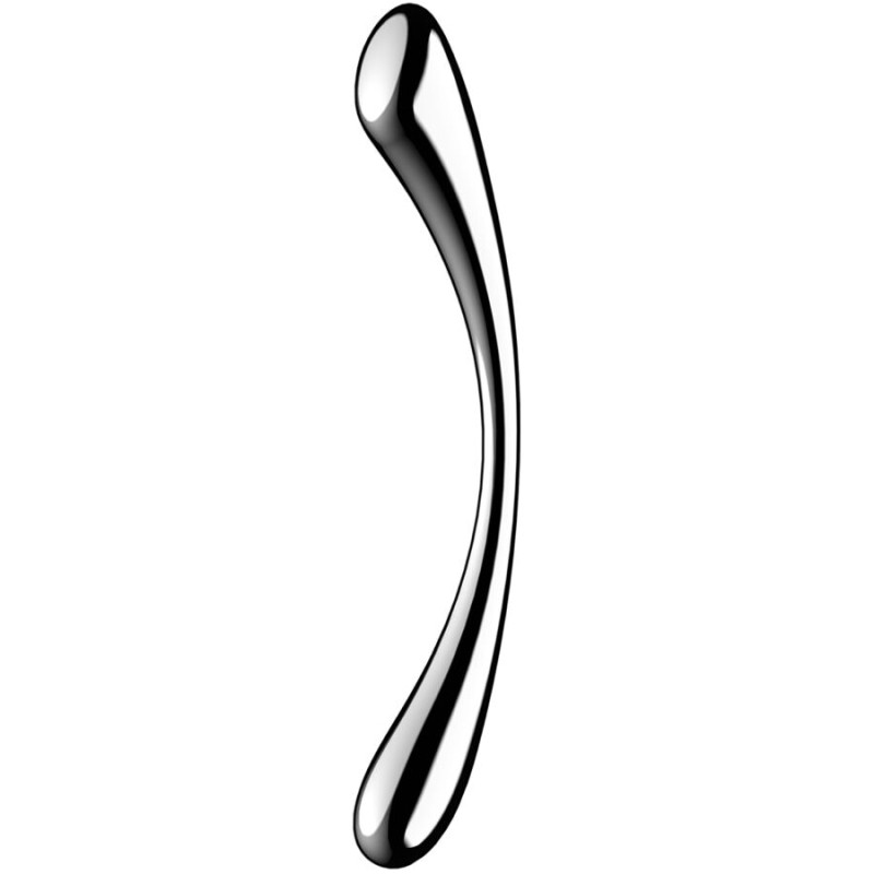 SATISFYER - COSMIC CREST 1 STAINLESS STEEL DOUBLE-ENDED DILDO