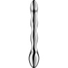 SATISFYER - COSMIC CREST 2 STAINLESS STEEL DOUBLE-ENDED DILDO