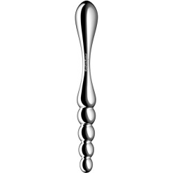SATISFYER - STAR FORCE 1 STAINLESS STEEL DOUBLE-ENDED DILDO