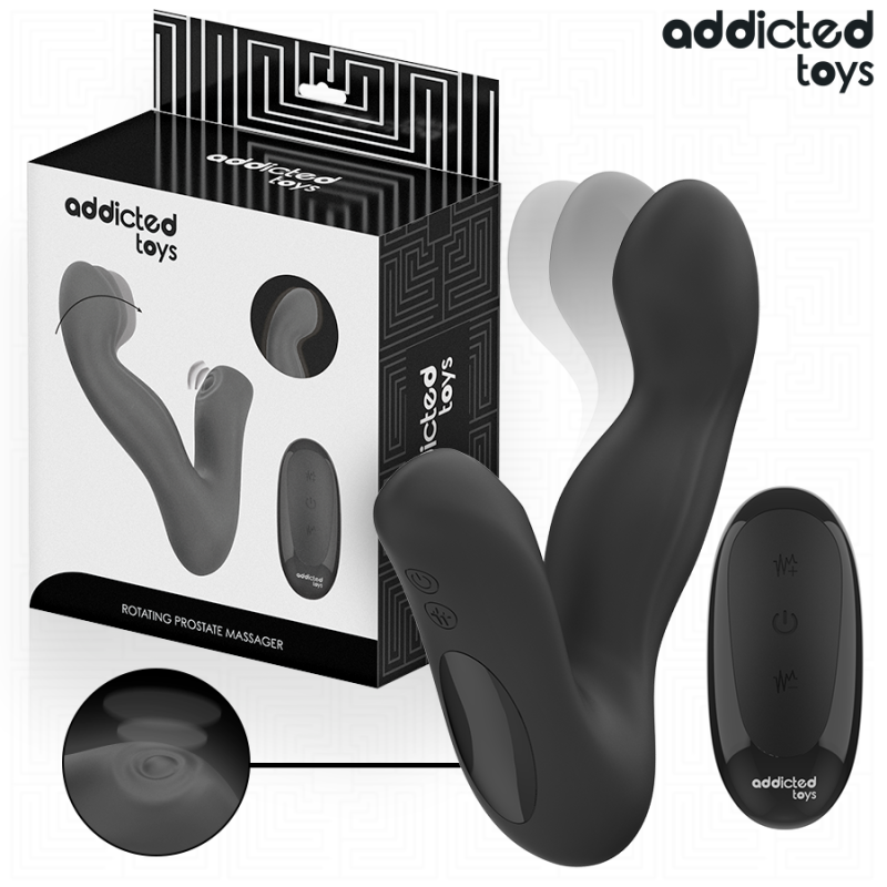 ADDICTED TOYS - MASAJEADOR PROSTÁTICO OSCILANTE CON MODO PULSACIONES CONTROL REMOTO