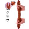 GET REAL - DOUBLE-ENDED SILICONE DILDO CARAMEL 46 CM