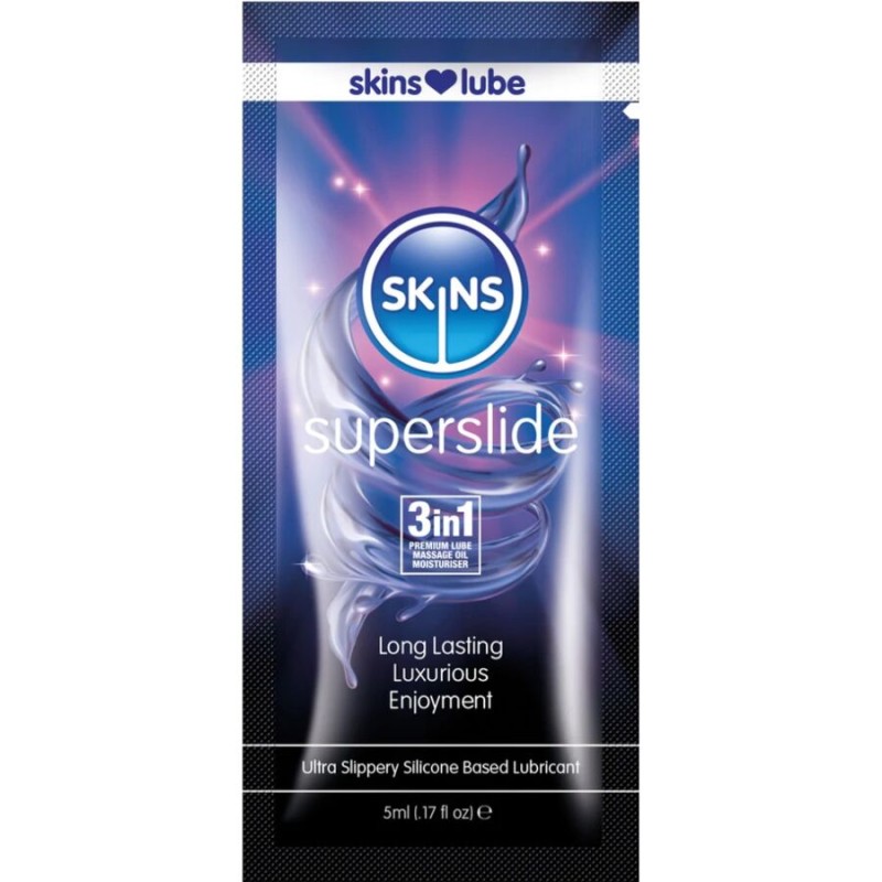 SKINS - SUPERSLIDE LUBRICANTE BASE DE SILICONA MONODOSIS 5 ML