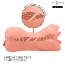INTENSE DEEP TOUCH - RILEY MASTURBADOR DOBLE BOCA  VAGINA