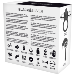 BLACKSILVER - BURTON RECHARGEABLE RING 10 VIBRATION MODES