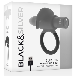 BLACKSILVER - BURTON RING 10 VIBRATION MODES BLACK