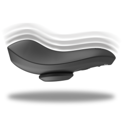 BLACKSILVER - PRESTON RECHARGEABLE SILICONE VIBRATOR PANTIE BLACK